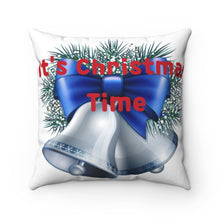 Load image into Gallery viewer, it&#39;s Christmas Time Spun Polyester Square Pillow Case
