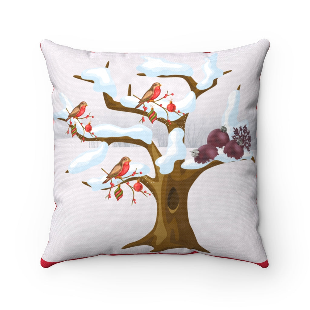 Holiday Cardinal Square Pillow