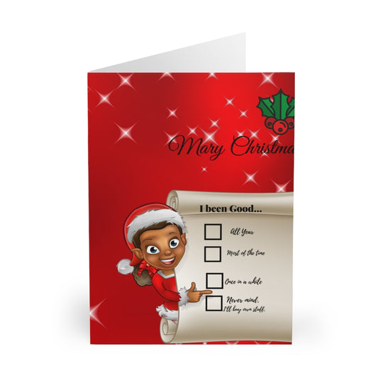 Greeting Cards (5 Pack) Naughty and Nice List