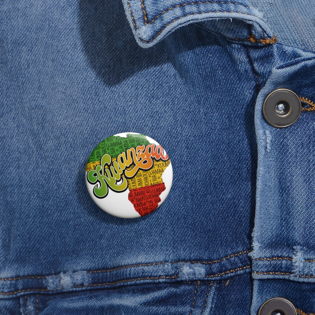 Kwanzaa Custom Pin Buttons