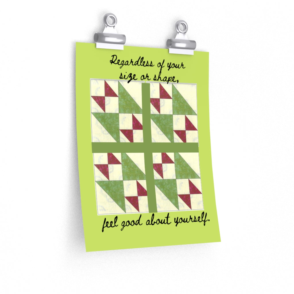 Quilted Shapes Premium Matte vertical posters