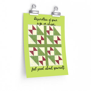 Quilted Shapes Premium Matte vertical posters