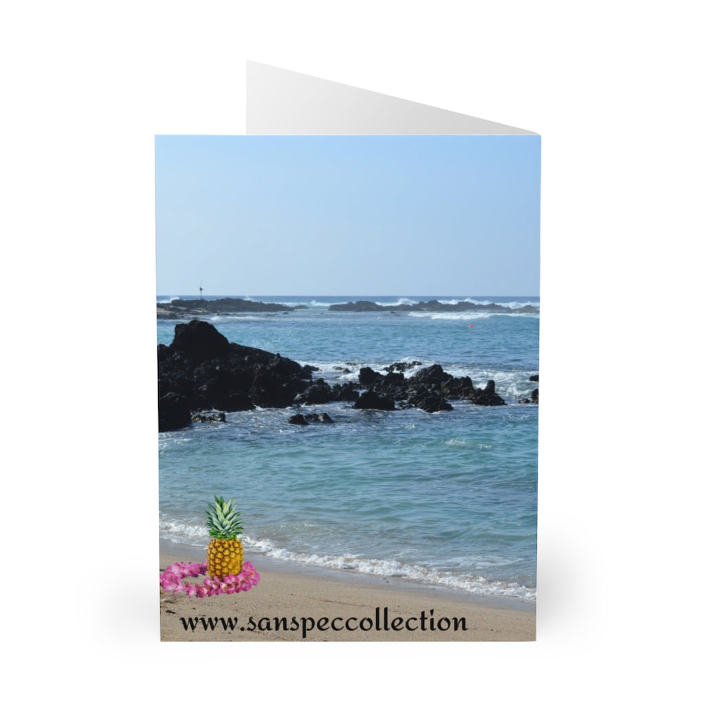 Greeting Cards (5 Pack) Mele Kalikimaka Hawaiian