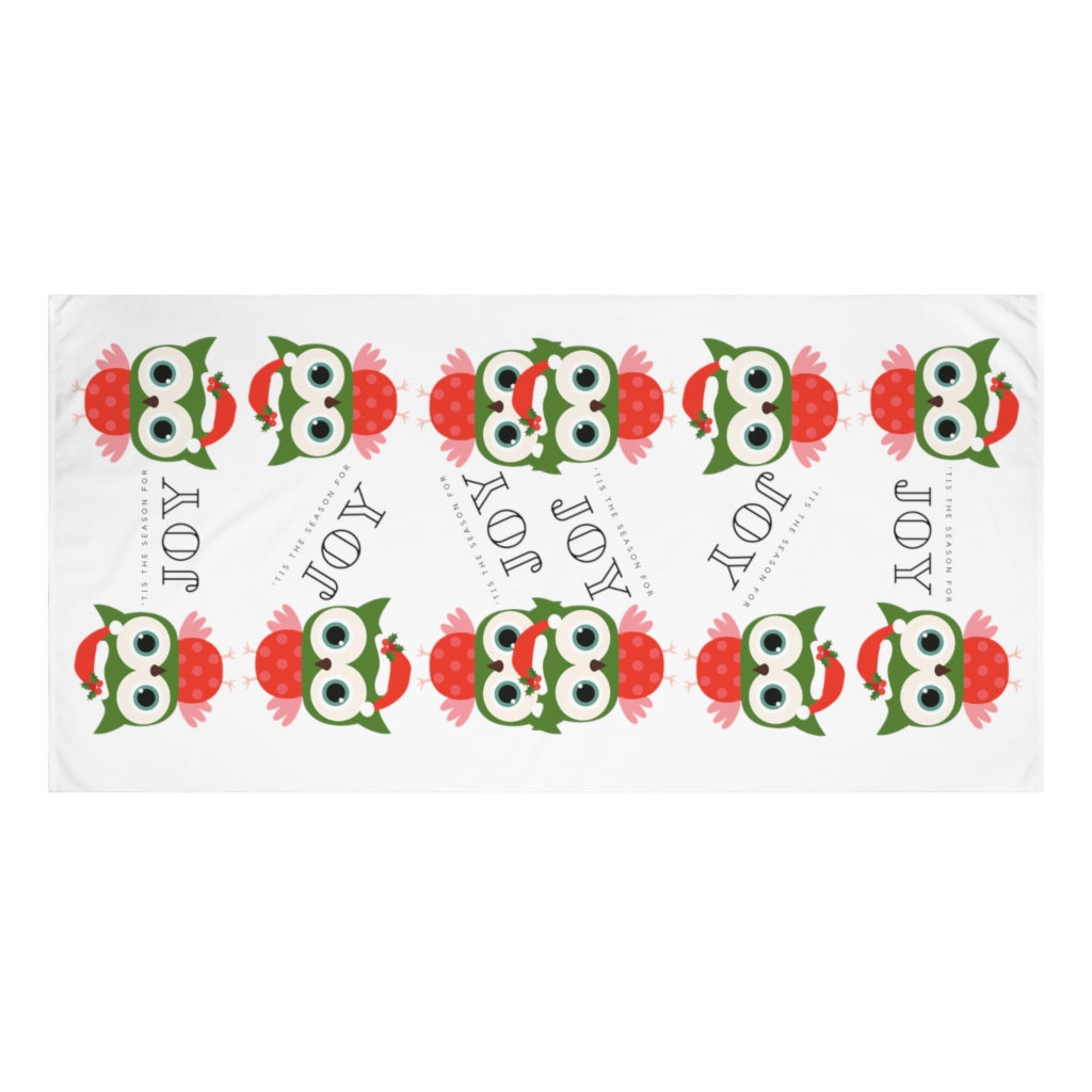 Holiday Owl Standard Towel
