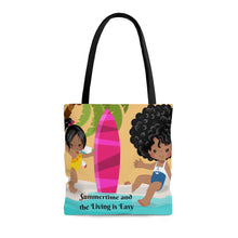 Load image into Gallery viewer, Summertime and the Living is Easy AOP Tote Bag
