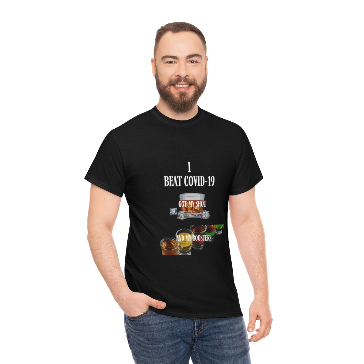 Unisex Heavy Cotton Tee Funny COVID-19 T-Shirt