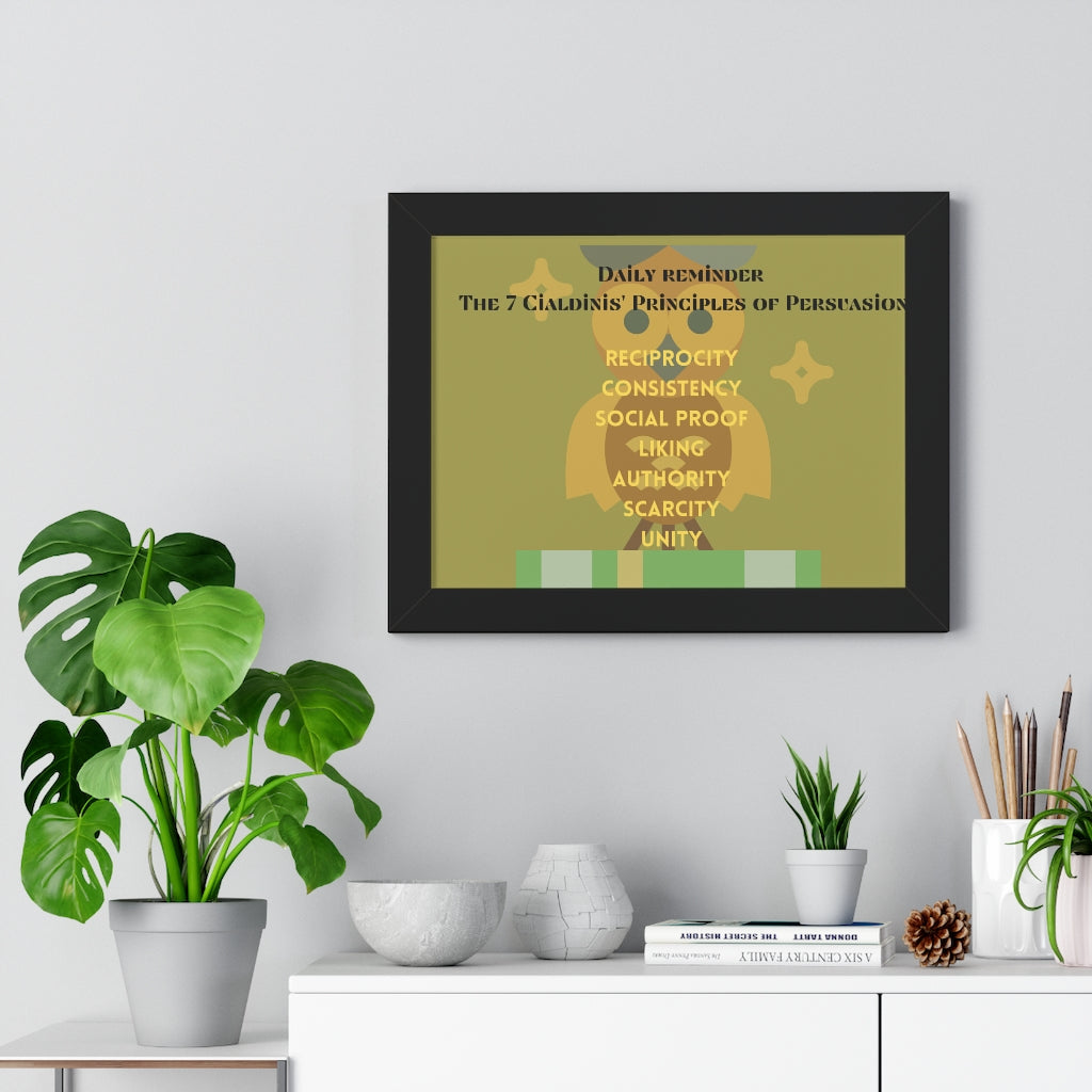 Framed Horizontal Poster 7 Principles of Persuasion