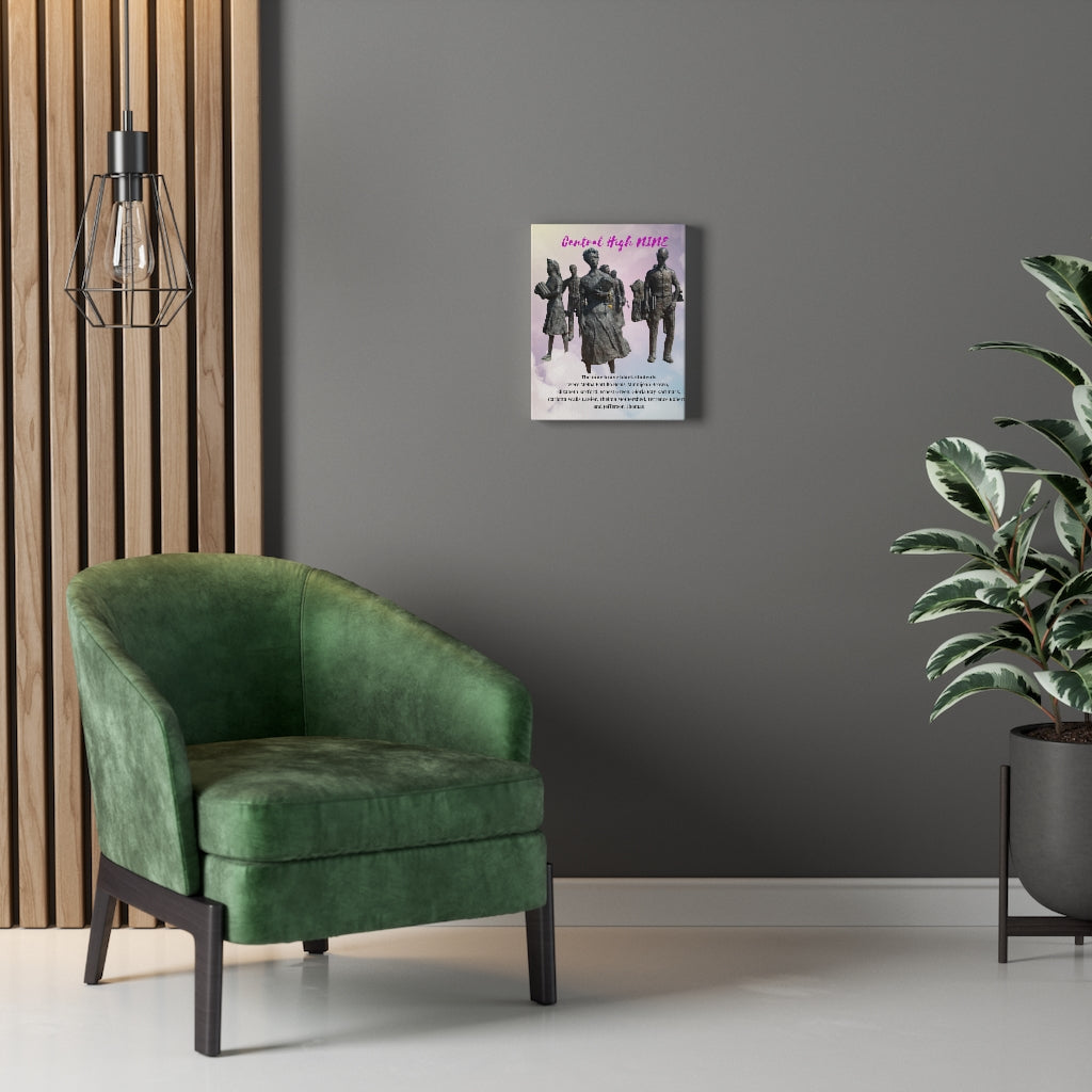 Central High Nine Stretched Canvas