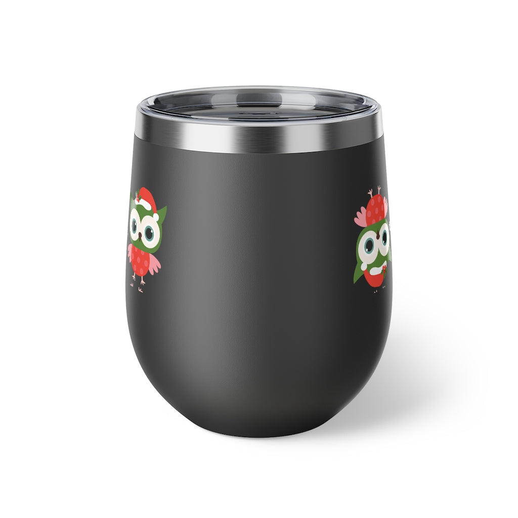 Holiday Owl Insulated Cup
