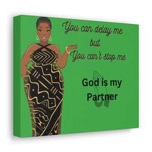 "God is My Partner" Canvas Gallery Wraps