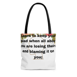 Rudyard Kipling "If" AOP Tote Bag