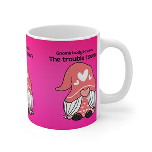 Gnome White Ceramic Mug