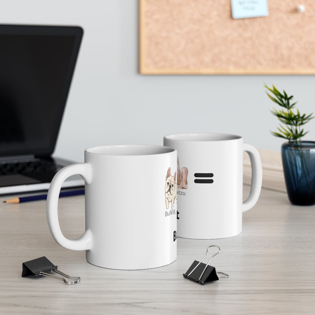 Bulldog and Shitzu Mug 11oz