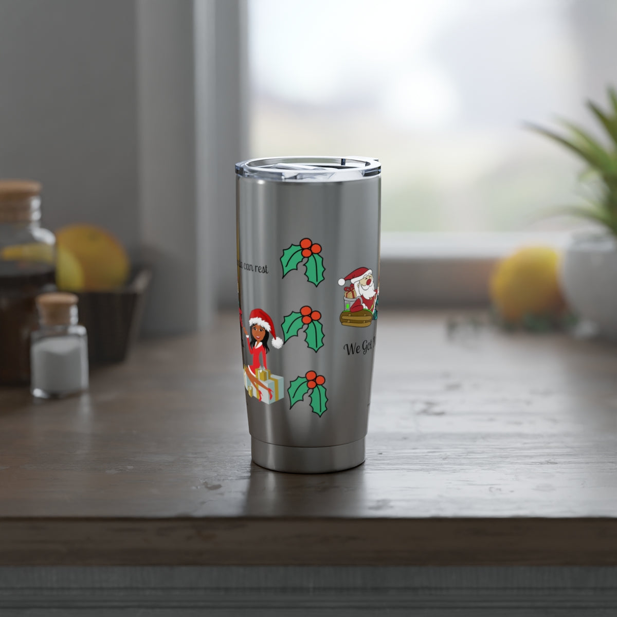 Vagabond 20 oz Tumbler-Christmas Santa