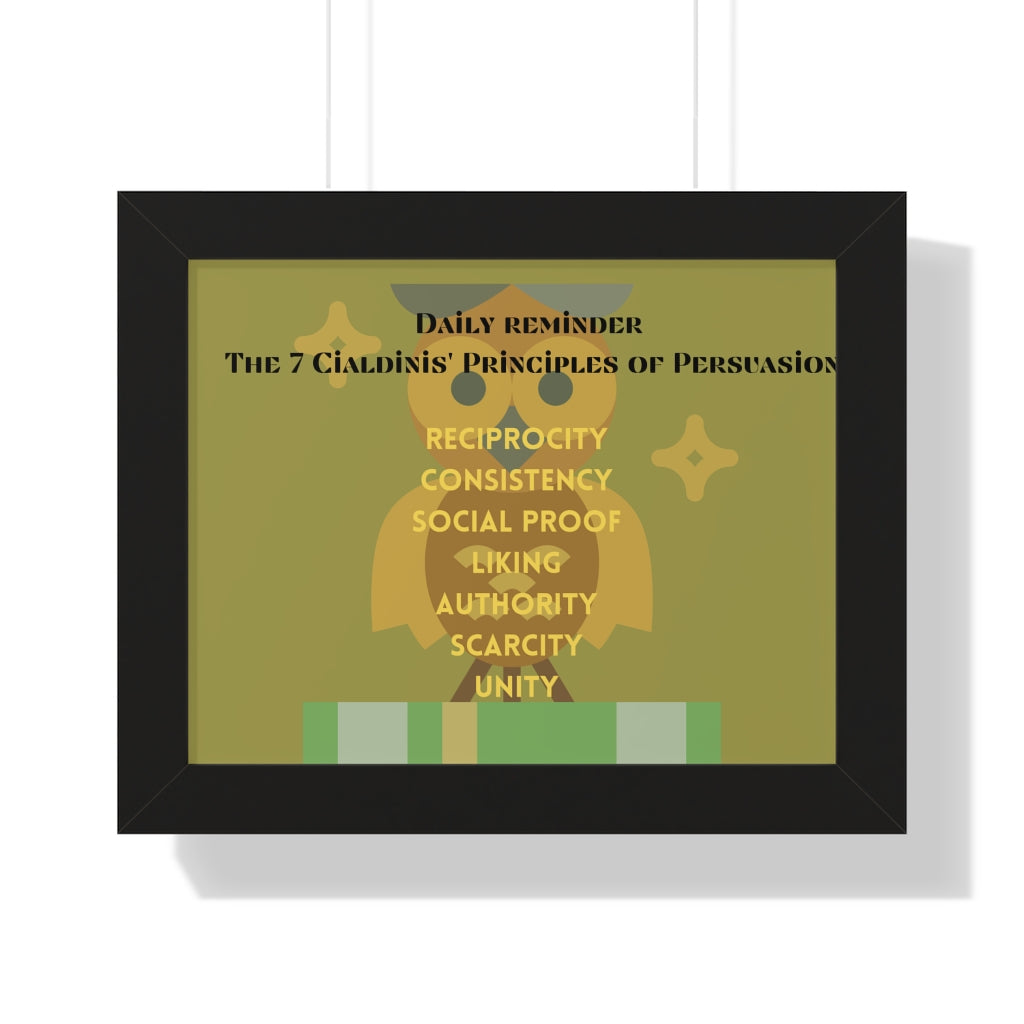 Framed Horizontal Poster 7 Principles of Persuasion