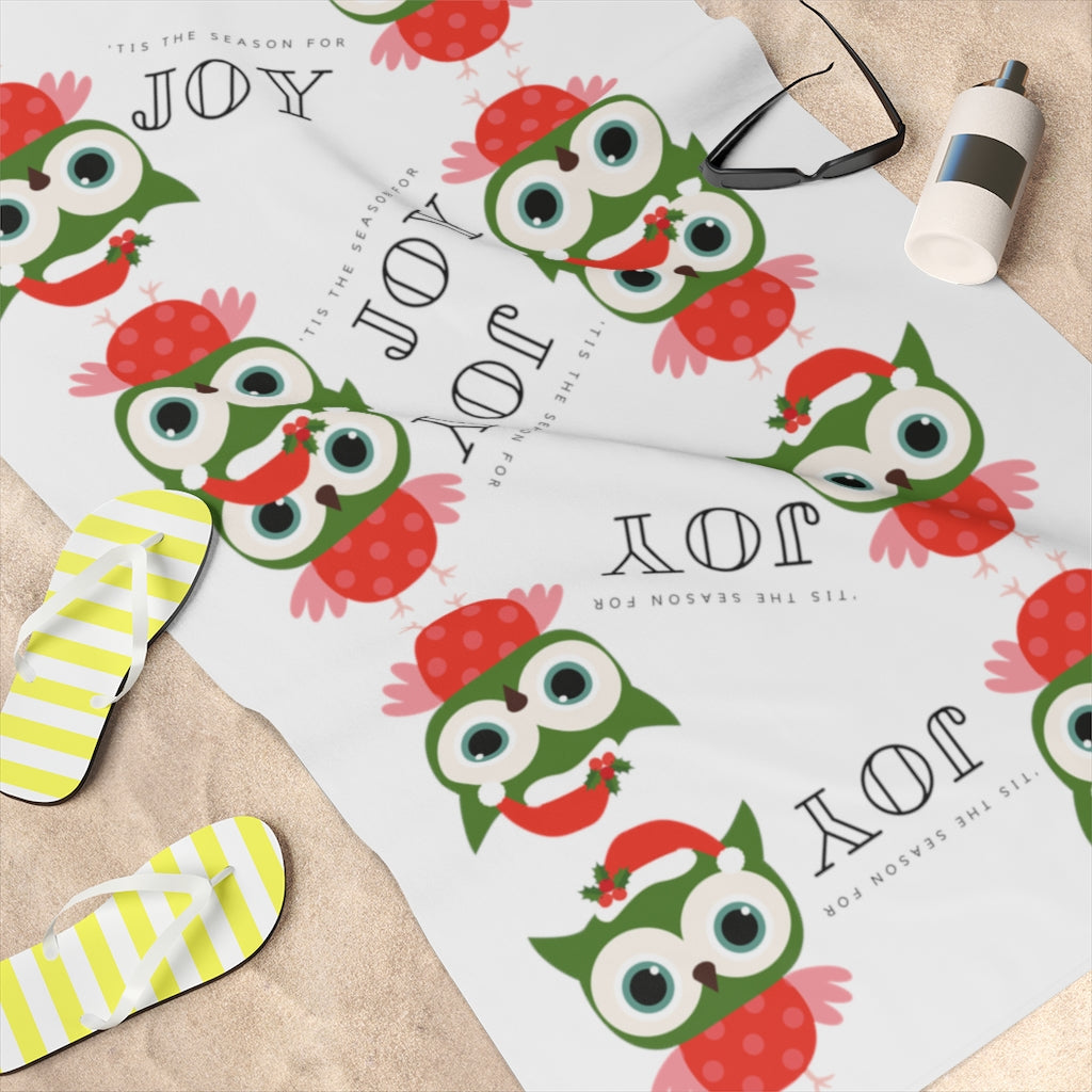 Holiday Owl Standard Towel