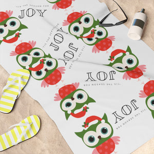 Holiday Owl Standard Towel