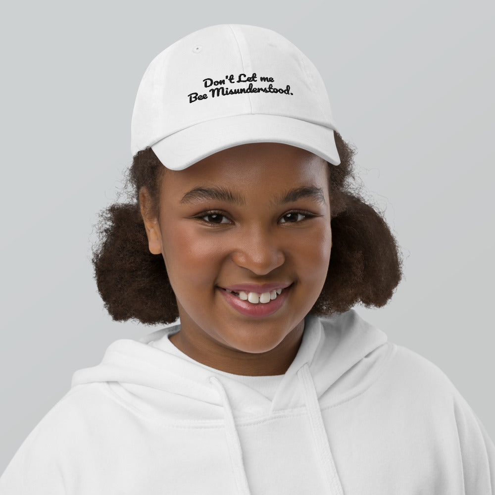 Youth baseball cap "Don't Let Me Bee Misunderstood"