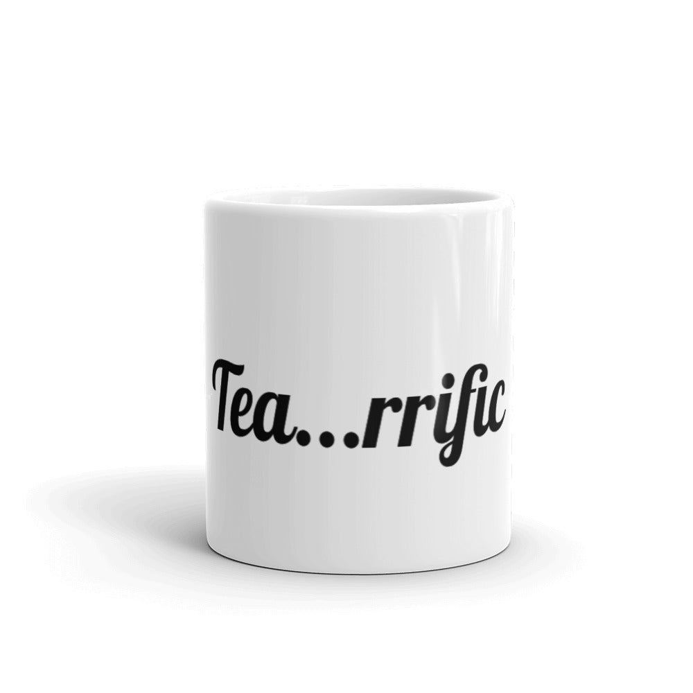 White glossy mug