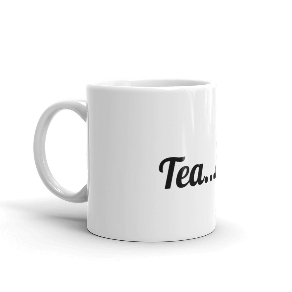 White glossy mug